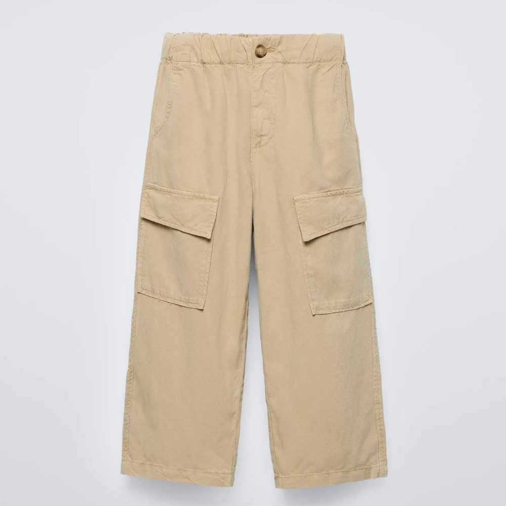 (2/$20) Zara Beige Cargo Pants for Kids